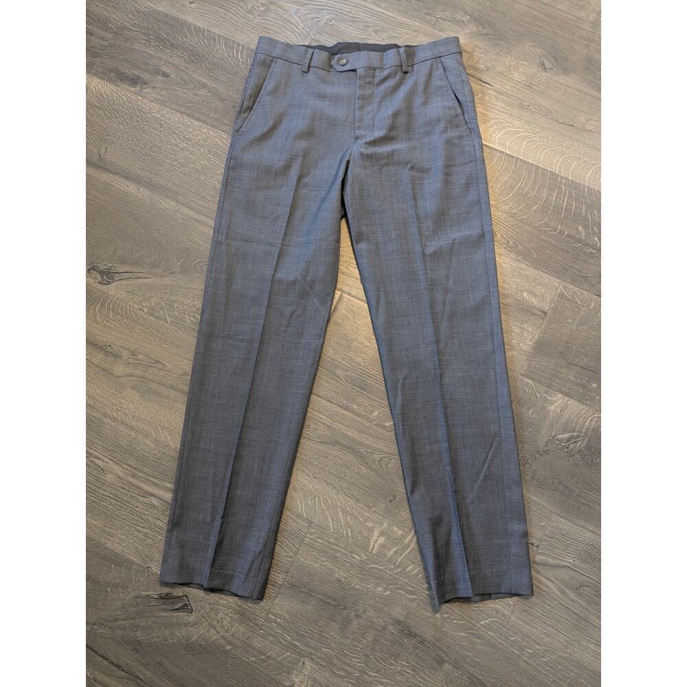 Jos. A. Bank Slim Fit Traveler Suit Pants Wool Blend Sz 32R Grey